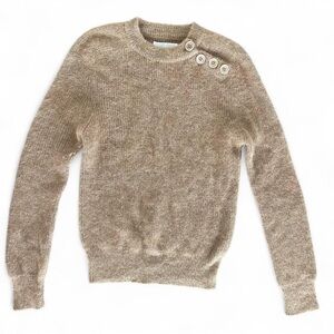 Rare ANIK BATIK Baby Alpaca Women’s Sweater – Tan – Size 38 (US M) – EUC‎
